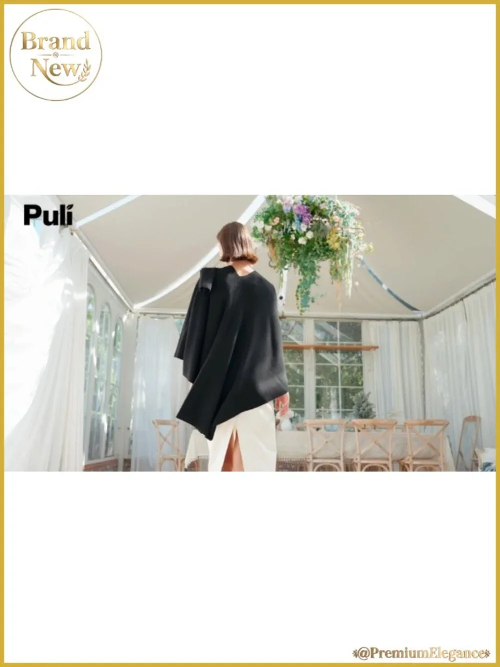 Womens Cross Front Poncho Shawl Wrap Elegant Wedding Formal Knit